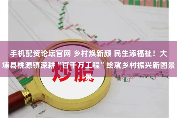 手机配资论坛官网 乡村焕新颜 民生添福祉！大埔县桃源镇深耕“百千万工程”绘就乡村振兴新图景